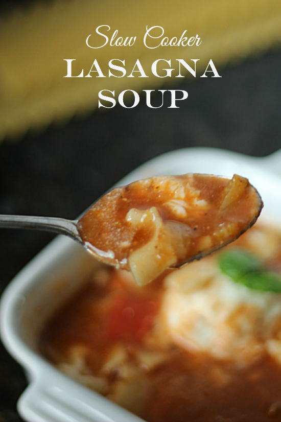 Slow Cooker Lasagna Soup