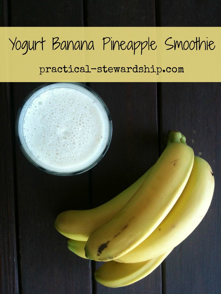 Yogurt Banana Pineapple Smoothie