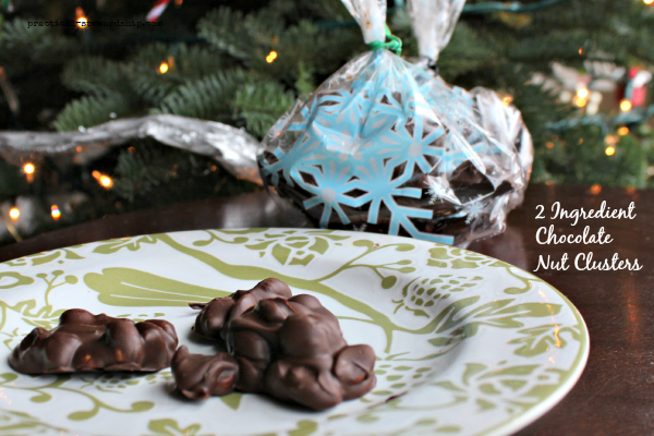 2 Ingredient Chocolate Nut Clusters