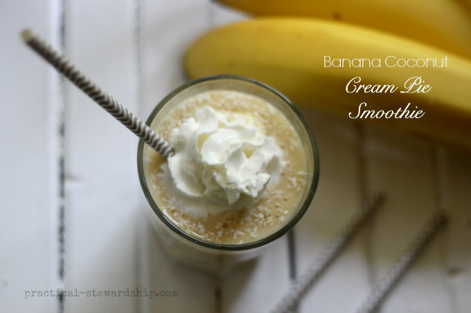 Banaan en Coconut Cream Pie Smoothie