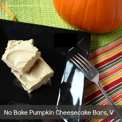 No Bake Pumpkin Cheesecake Bars