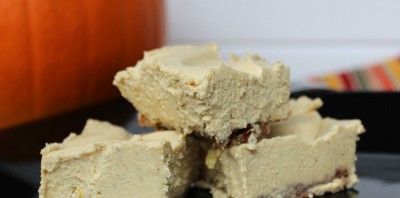 Pumpkin Cheesecake Bars No Bake Dairy-Free