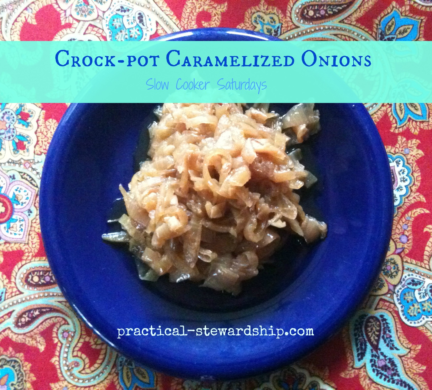 Crock-pot Caramelized Onions @ practical-stewardship.com