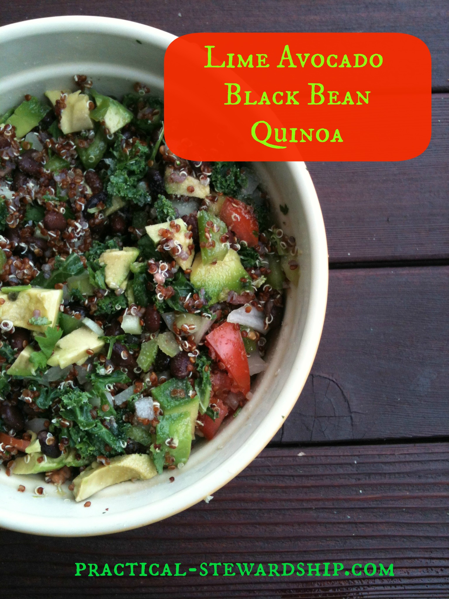 Lime Avocado Black Bean Quinoa