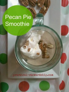 Pecan Pie Smoothie @ practical-stewardship.com