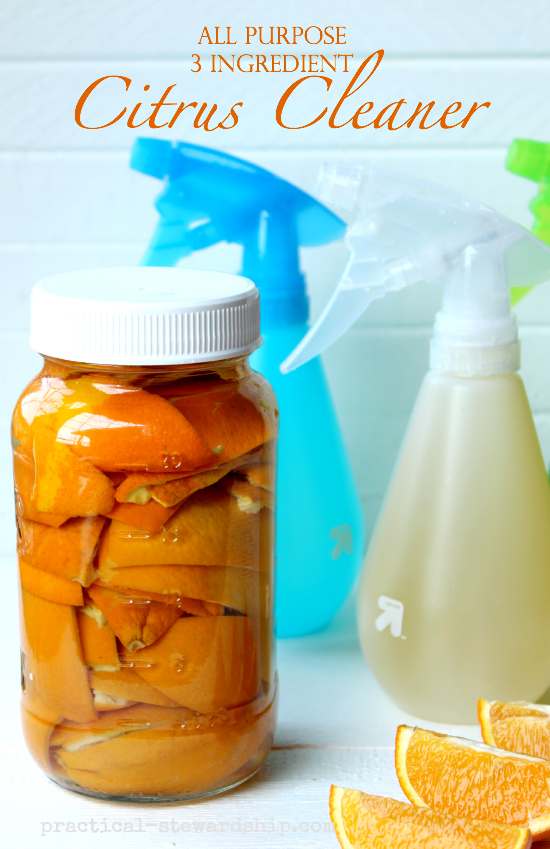 DIY Green All-Purpose 3 Ingredient Citrus Cleaner
