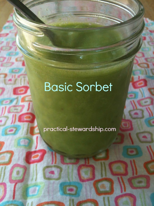 Basic Sorbet Green @ practical-stewardship.com