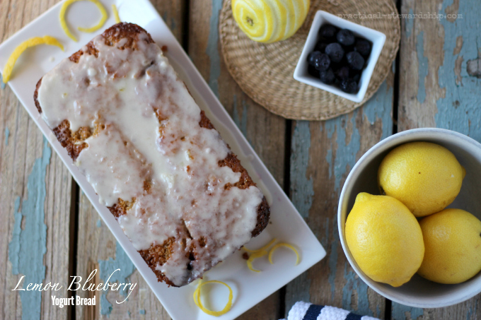 Lemon Blueberry  Yogurt Bread