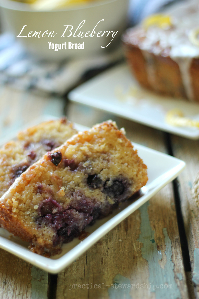 Lemon Blueberry Yogurt Bread