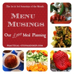 Menu Musings Loose Meal Planning