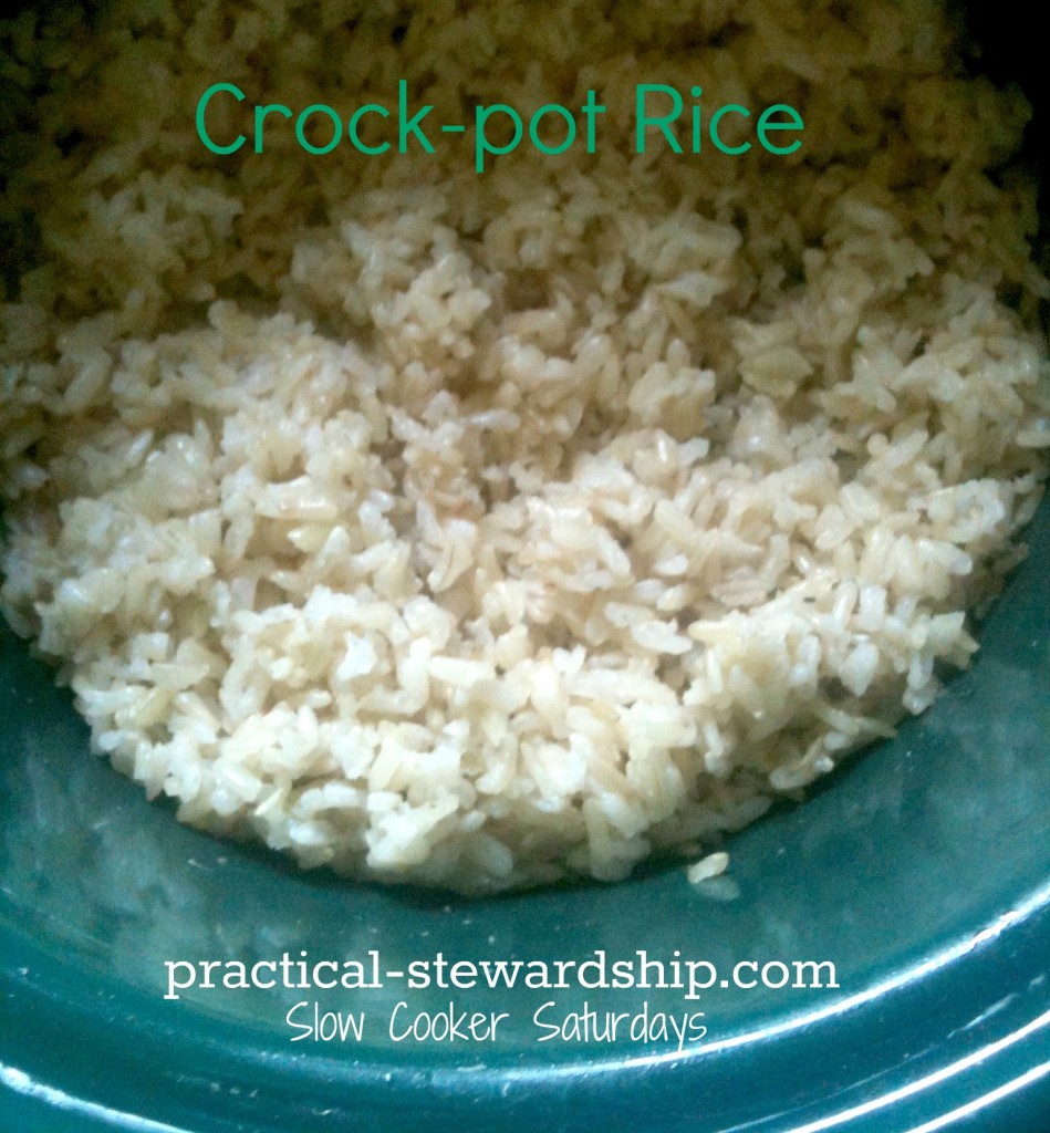 Easy Crockpot Rice Practical Stewardship