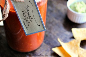 Homemade Enchilada Sauce with Chips