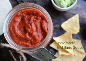 Homemade Enchilada Sauce with Chips