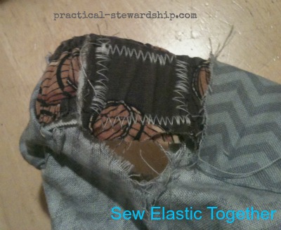 Sew Elastic Together