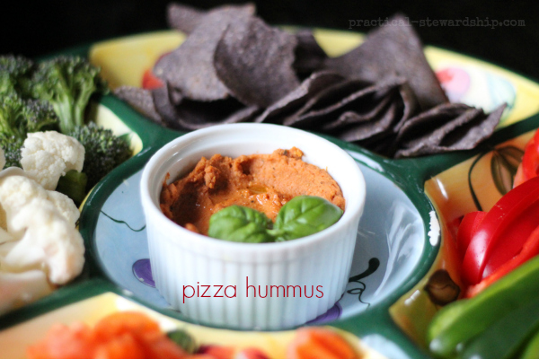 pizza hummus