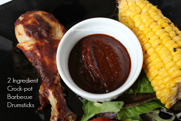 2 Ingredient Crock-pot Barbecue Drumsticks with BBQ Sauce