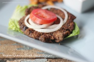 Quinoa Black Bean Burger, Vegan Friendly