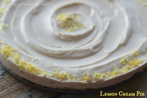 Lemon Cream Pie, Vegan Friendly