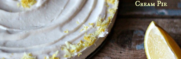 No Bake Lemon Cream Pie, G-f, D-f, V opt.