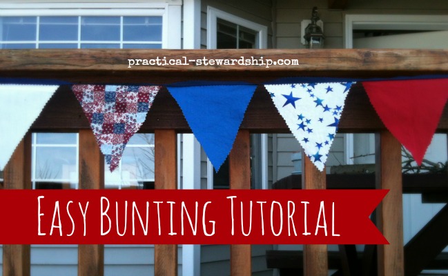 Easy Bunting Tutorial