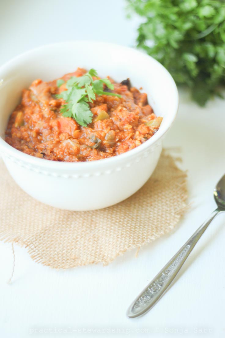 Crock-pot Lentil Vegetable Chili-1