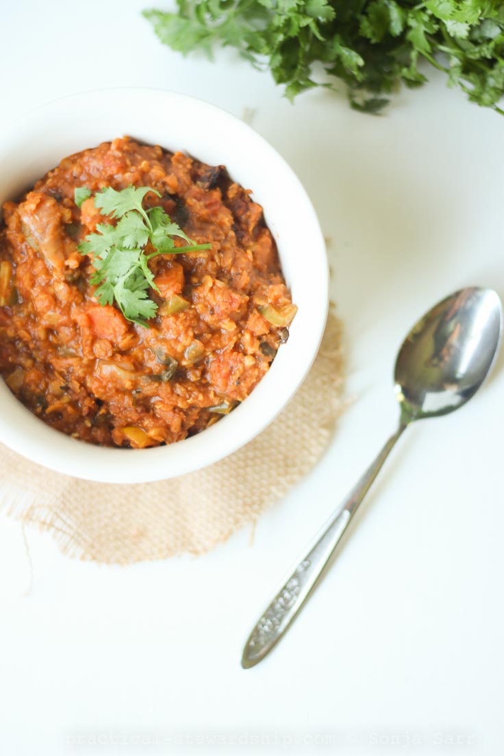 Crock-pot Lentil Vegetable Chili-1