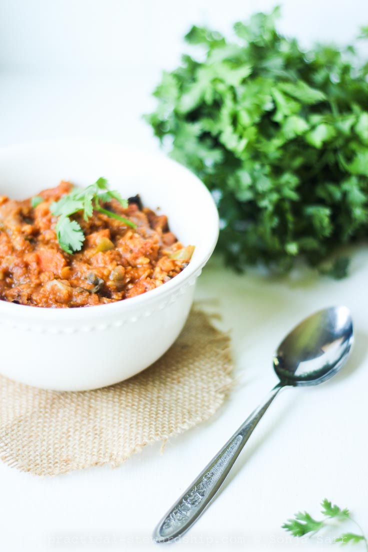 Crock-pot Lentil Vegetable Chili-1