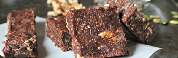 Double Chocolate Energy Bar, Vegan, Raw, Gluten-free