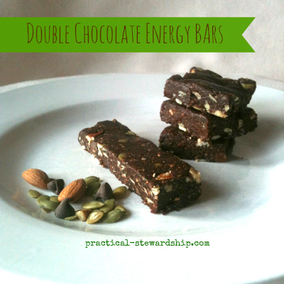 Double Chocolate Energy Date Bars, G-F, D-F