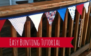 Easy Bunting Tutorial @ practical-stewardship.com