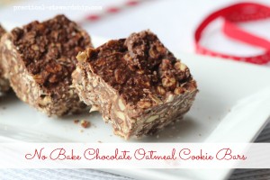 No Bake Chocolate Oatmeal Cookie Bars