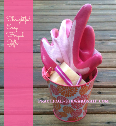 Thoughtful Gifts, Frugal gift giving