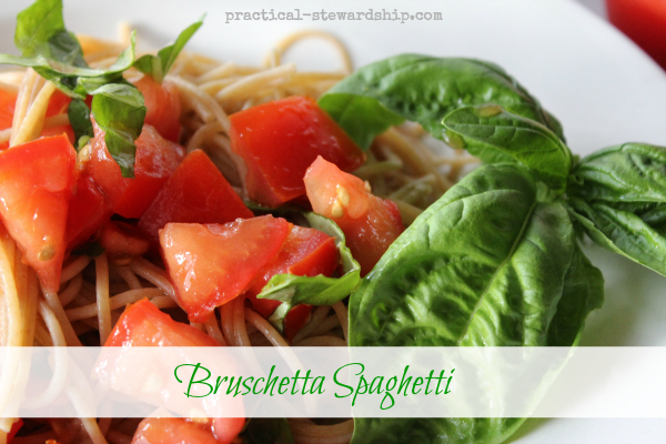 Bruschetta Spaghetti or Raw Tomato Sauce