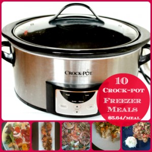 10 Crock-pot Freezer Meals Collage