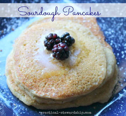 Soaked Sourdough Pancakes, Dairy-Free, Egg-Free