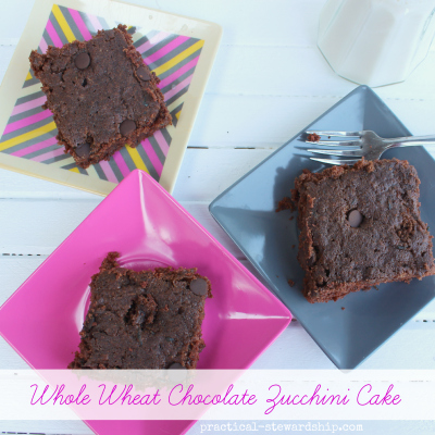 Whole Wheat Chocolate Zucchini Cake