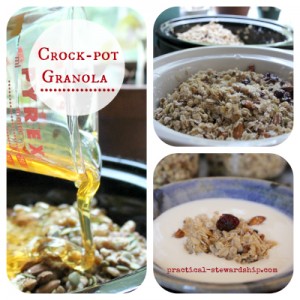 Honey Granola in the Crock-pot
