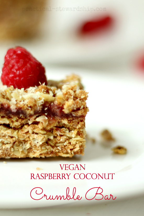 Raspberry Coconut Crumble Bars Stacked Recipe