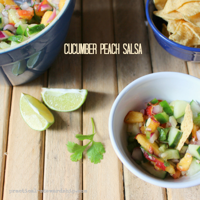 Cucumber Peach Salsa w/Cilantro