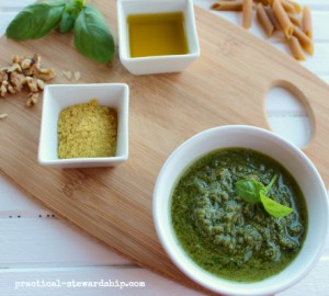 Poor Man's Vegan Basil Pesto