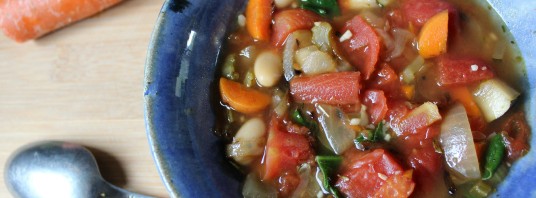 Slow Cooker Tuscan Vegetable Soup