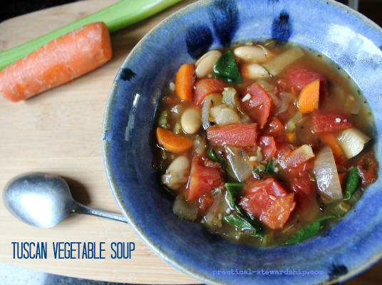 Slow Cooker Tuscan Vegetable Soup