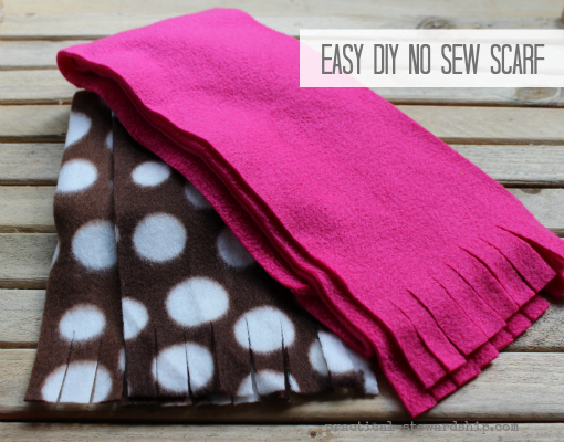 Easy DIY No Sew Scarf