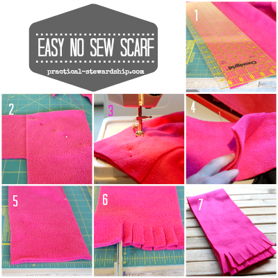 Easy DIY No Sew Scarf - Practical Stewardship