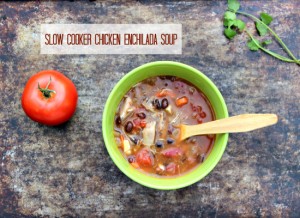 Slow Cooker Chicken Enchilada Soup