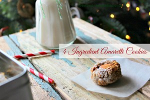 4 Ingredient Amaretti Cookies, GF, DF, Egg-Fr, V