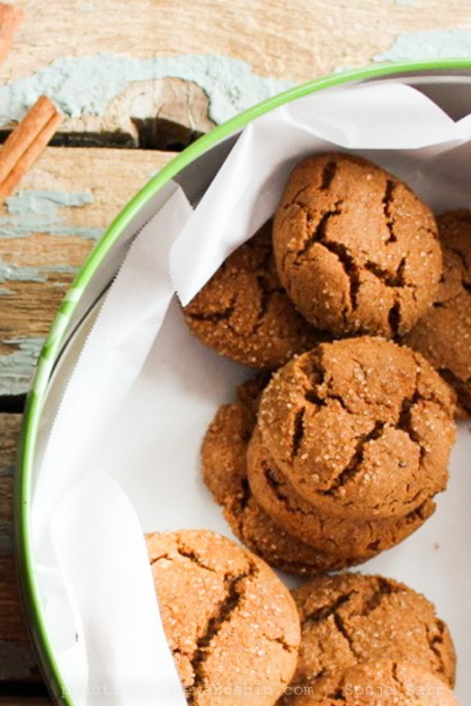 Ginger Molasses Crinkle Cookies