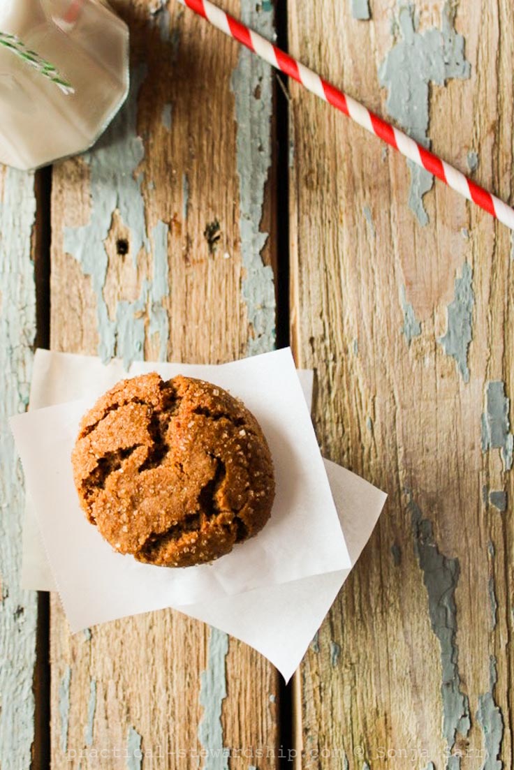 Ginger Molasses Crinkle Cookies-2