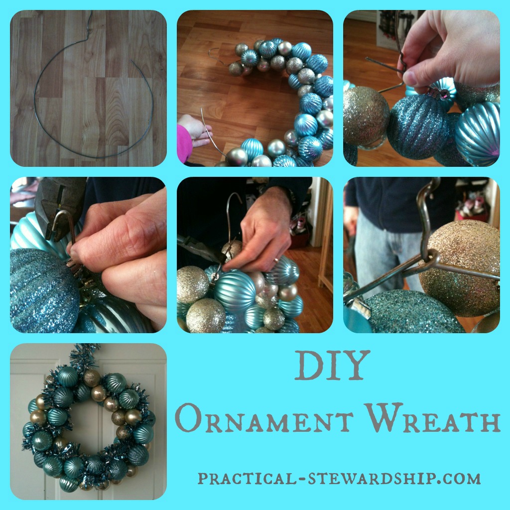 Ornament Wreath Collage @ practical-stewardship.com