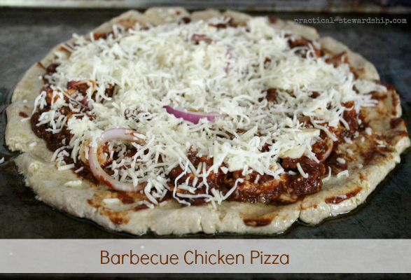 Barbecue Chicken Pizza with Cheese